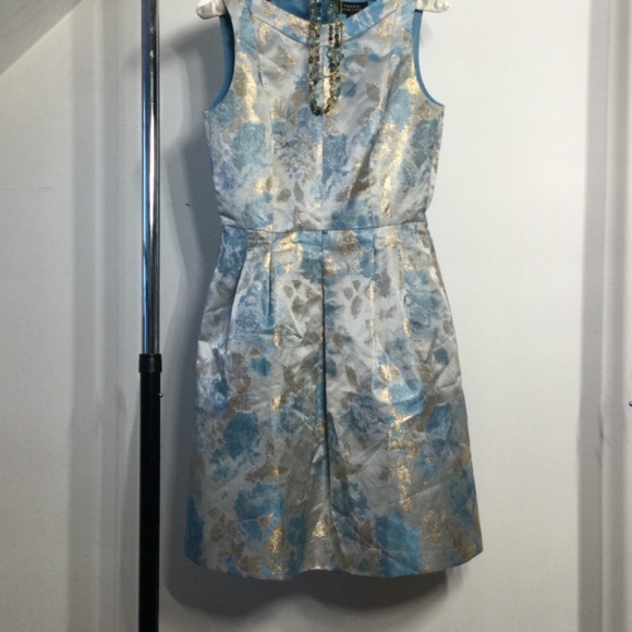 NWOT Tahari Arthur S. Levine Floral Brocade Fit & Flare Dress…Stunning - Picture 7 of 10